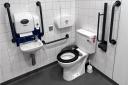 A toilet at Battersea station - currently, there are toilets at 145 TfL sites. The Mayor of London has announced a £3 million yearly investment in facilities