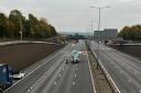 Motorcycle crash on M25 near Dartford Crossing