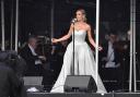 Katherine Jenkins onstage at BST Hyde Park