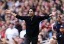 Arsenal manager Mikel Arteta gestures on the touchline Image: PA