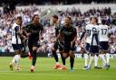 Arsenal's Gabriel celebrates scoring their side's first goal of the game during the Premier League match at the Tottenham Hotspur Stadium, London. Picture date: Sunday September 15, 2024.