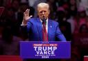 Republican presidential nominee former President Donald Trump speaks at a campaign rally (Evan Vucci/AP)