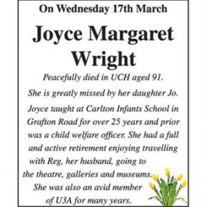 Joyce Margaret Wright