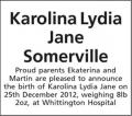 Karolina Lydia Jane Somerville