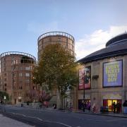 A CGI showing how the student housing next to the Roundhouse could look