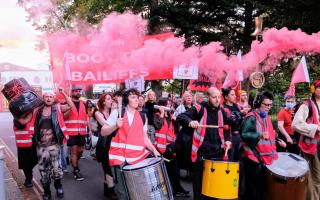 Members of ACORN Haringey protested about the collection of council tax debt by private bailiffs in the borough yesterday (September 17)