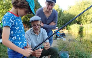 The HAHAS give tuition to young anglers on Hampstead's ponds (Image: HAHAS)