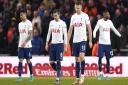 Tottenham Hotspur's Eric Dier (centre) and team-mates look dejected after Middlesbrough's Josh Coburn (not pictured) scores their winning goal in the FA Cup