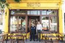 Gianluca D'Angelo and Claudio Vescovo outside Berto. Picture: Haydon Perrior