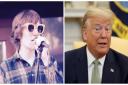 Tom Cridland (left) has released a track about Donald Trump. Picture: Tom Cridland/Deborah Marx