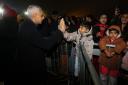 Mayor Sadiq Khan arrives at Neasden Temple for Diwali