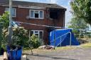 The scene in Dunstall Hill, Dunstall Park, Wolverhampton, after two women were killed in a fire (Matthew Cooper/PA)