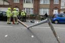 A learner driver reportedly smashed into a lamp post in Watford's Whippendell Road