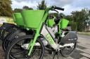 Lime bikes in Kingsbury, Brent