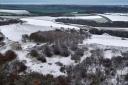 Parts of Sussex saw snow this morning