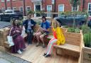 Camden's first trial parklet has taken over a parking space in Belsize Park