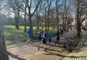 A Sunday morning Parkrun event at Highbury Fields