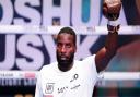 Lawrence Okolie during a media workout.