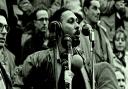 Stuart Hall in Trafalgar Square