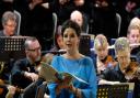 Soprano Sarah Fox sings with the Crouch End Festival Chorus at Alexandra Palace Theatre