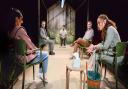 The cast of The Animal Kingdom at Hampstead Theatre downstairs