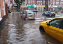 Flooding looking onto Park Road