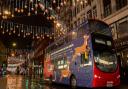 London buses have been wrapped with festive designs as part of the mayor’s Let’s Do London campaign