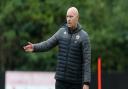 Hornchurch manager Mark Stimson during Hornchurch vs Potters Bar Town, Pitching In Isthmian League Premier Division Football at Hornchurch Stadium on August 30, 2021