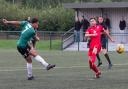 Jayden Clarke, whose original effort forced the Harrow Borough own goal