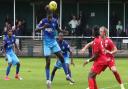 Wingate & Finchley in action against Leatherhead at Fetcham Grove