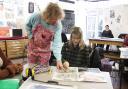 Sir Grayson Perry told Acland Burghley Year 11 pupil Alice her work had 