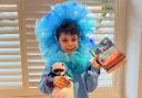 UCS Pre-Prep school pupil Sam Pollock, five, dressed up as Christmasaurus from a book by Tom Fletcher