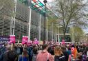 A protest about Home Office treatment of asylum seekers. An asylum seeker with severe mental health problems has twice been evicted from government accommodation in Islington and Barnet - and left hours from his mental health team