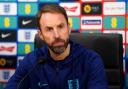 England manager Gareth Southgate faces the media