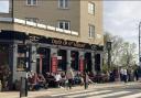 The Duke of St Albans has a terrace right next to the enormous Hampstead Heath