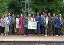 Friends of Ally Pally Station looking after their turf