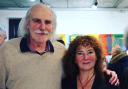 Hampstead School of Art patron Alan Gouk with Principal Isabel Langtry