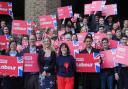 Rachel Blake (centre), the Labour Party candidate for the Cities of London & Westminster constituency, kicks off her campaigning in Pimlico, central London, after a General Election was called for July 4