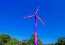 Portable pink wind turbine to power food stalls Ally Pally festivals this summer