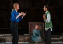 Justine Mitchell and Phoebe Campbell in Alma Mater at Almeida Theatre