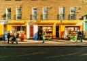 Drummond Street's shops and restaurants have been given a colourful makeover