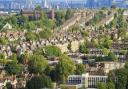 View from Ally Pally... council housing at Muswell Hill to get insulated