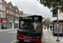 The 310 bus at Golders Green