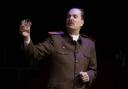 Jonathan Hansler as Josef Stalin in Vodka With Stalin Upstairs at the Gatehouse