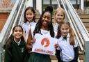 Pupils at Sarum Hall School voted to support charity Kulira.org, which was founded by Jarah Koomson - seen here visiting the school (Image: Sarum Hall School)