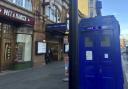 A police box (Tardis) could be moved from outside a Tube station to stop people from weeing on it.