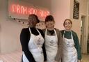 Primrose Bakery's Michaela McKenzie, Martha Swift and Ruby Vambeck celebrate its 20th anniversary