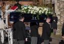 Pallbearers carried Payne’s coffin into the funeral service (Jonathan Brady/PA)