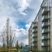 A view of the new community space in Woodberry Down