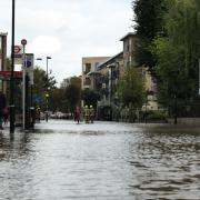 The flooding in Finsbury Park. Picture: David Nathan